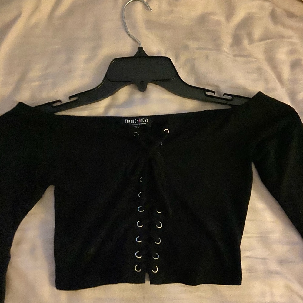 Fashionnova lace up top